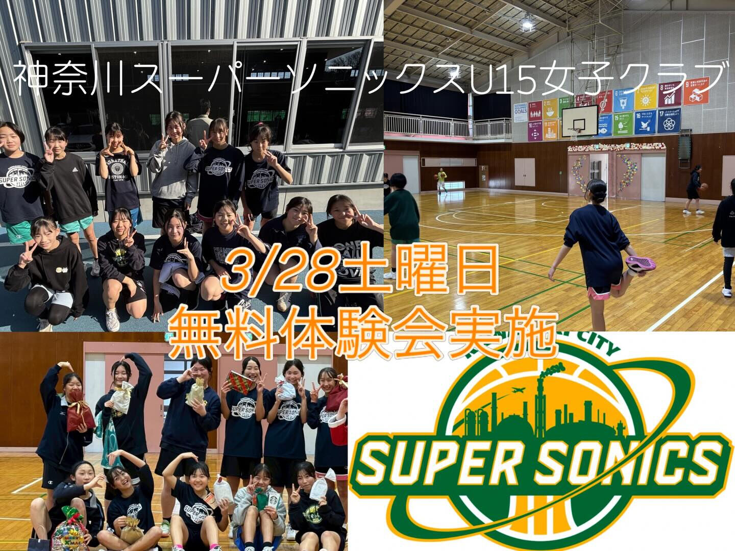 神奈川スーパーソニックスU15クラブ女子